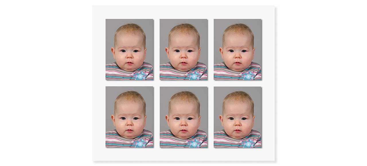 Passfoto Passbild biometrisch Säugling Kleinkind